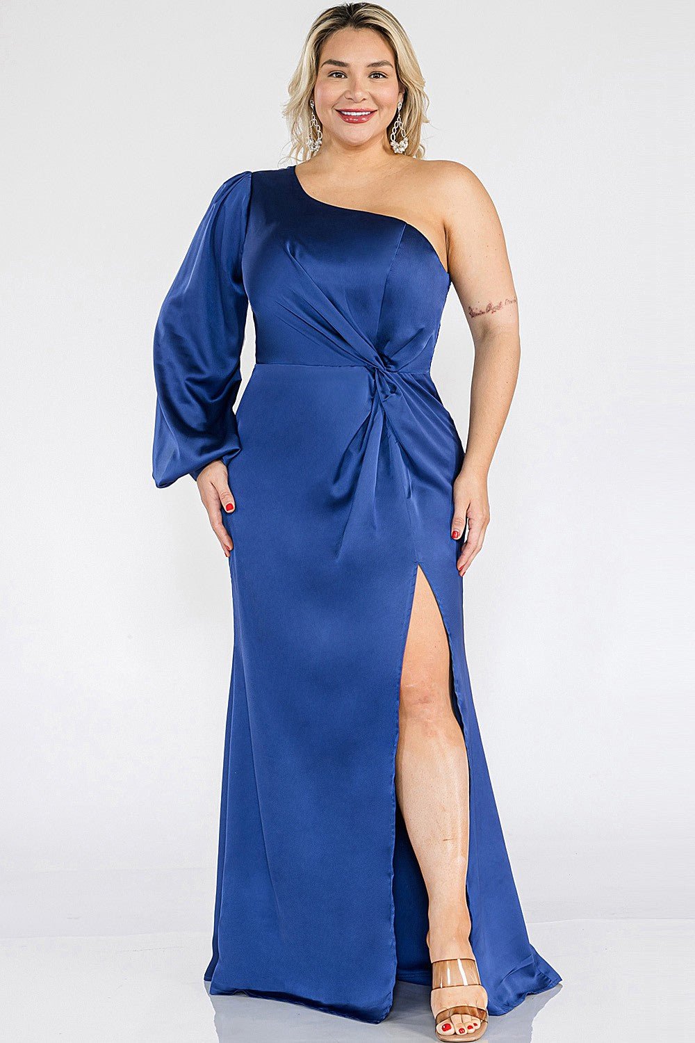 Aurora - azul - Cindel vestidos maxi, midi, mini, para toda ocasion, largos, de fiesta, de boda