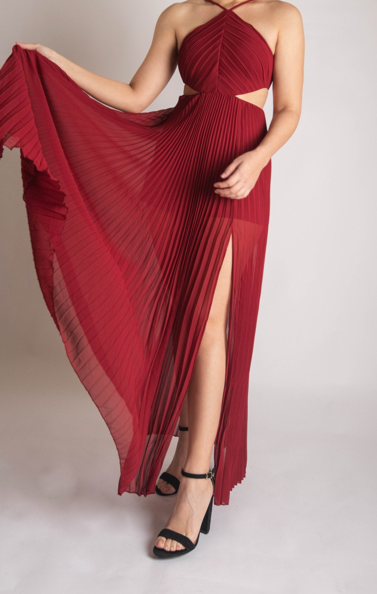 Cressida - rojo - Cindel vestidos maxi, midi, mini, para toda ocasion, largos, de fiesta, de boda