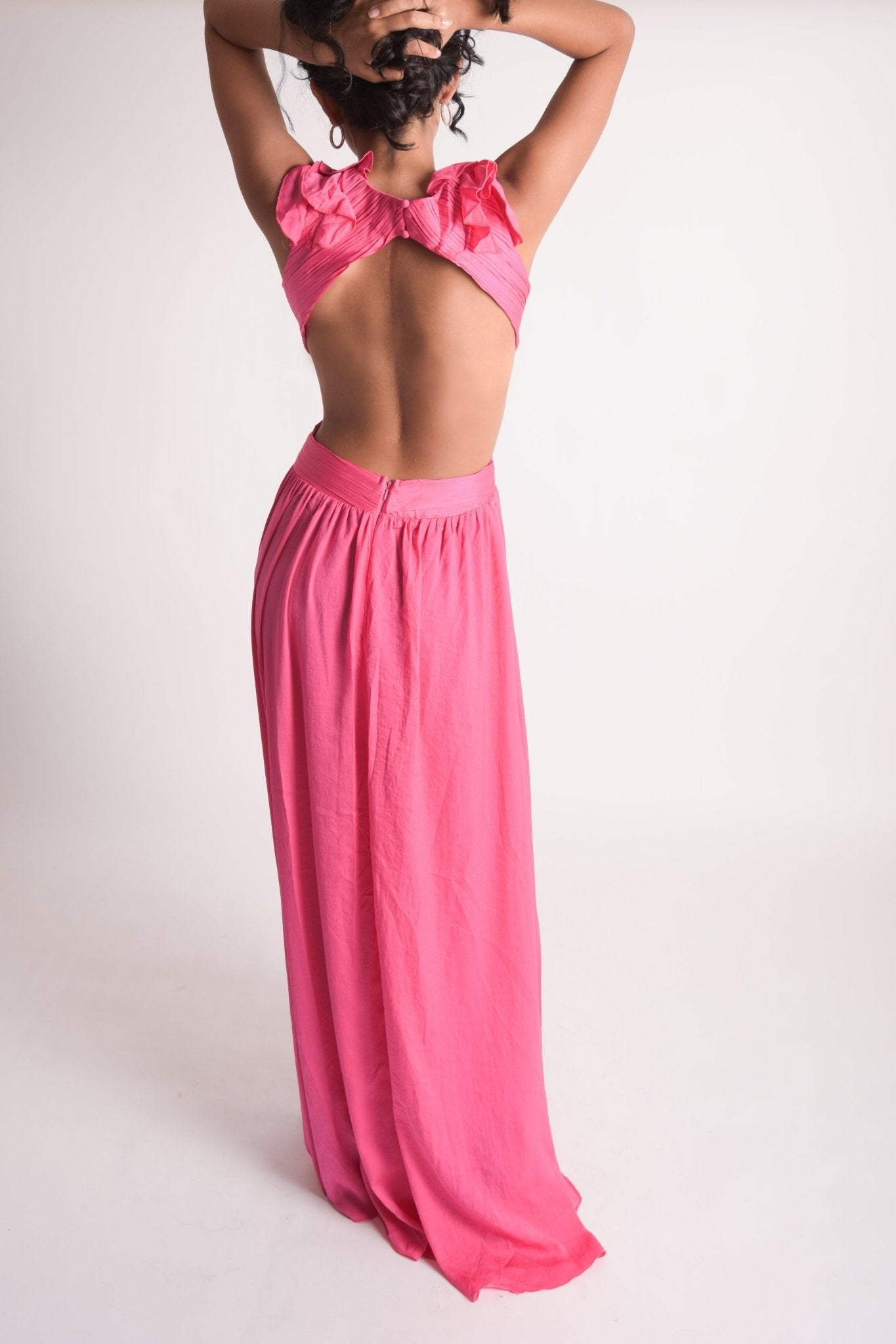 Emory - rosa - Cindel vestidos maxi, midi, mini, para toda ocasion, largos, de fiesta, de boda