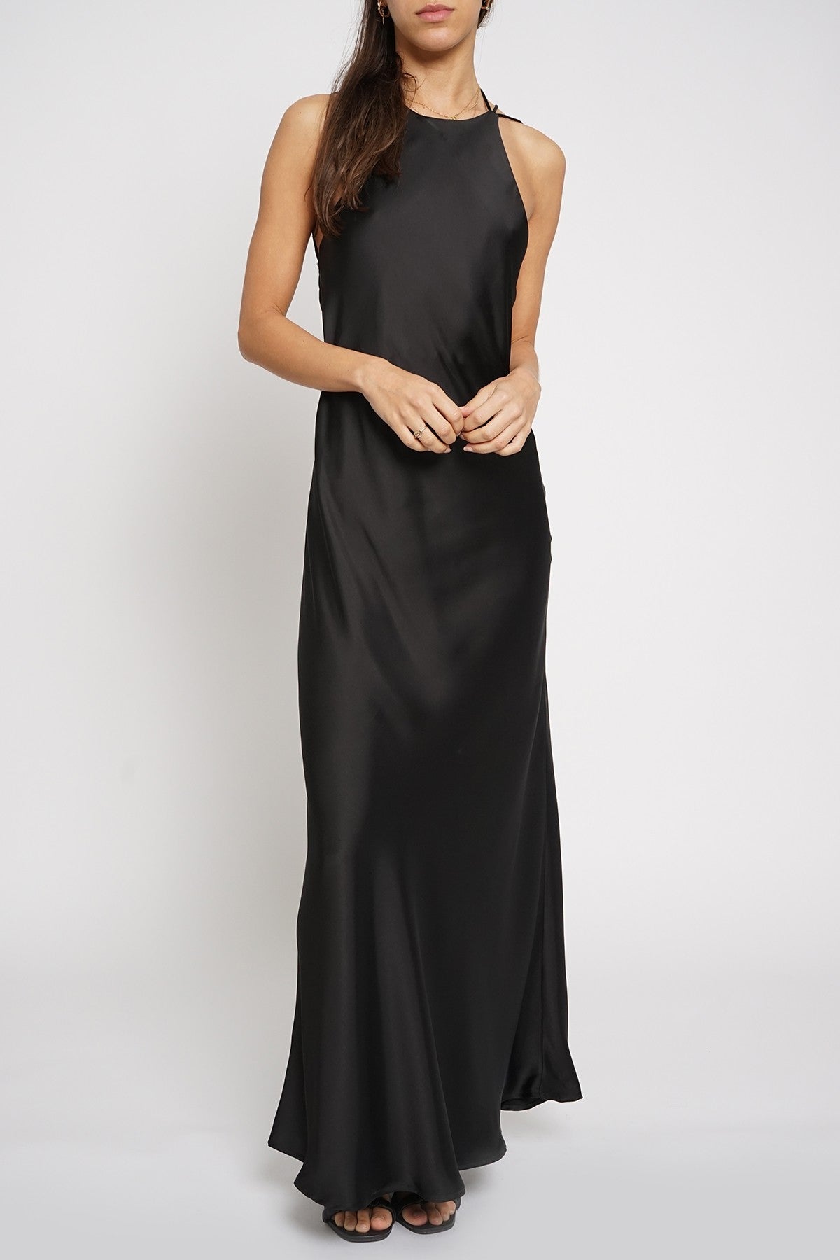 Tamara - negro - Cindel vestidos maxi, midi, mini, para toda ocasion, largos, de fiesta, de boda