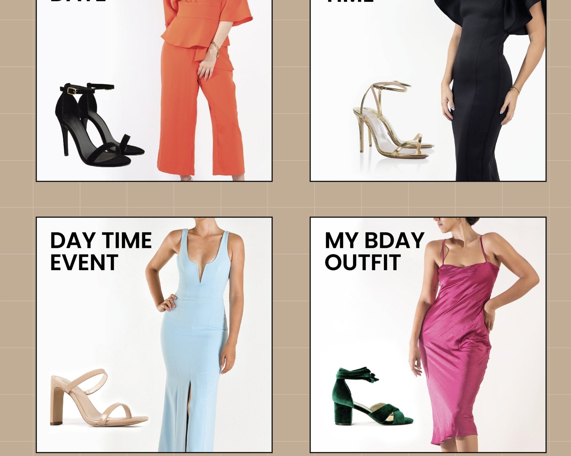 Combinar zapatos según el color de tu vestido - Cindel