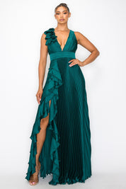 Dorota - verde satin