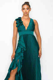 Dorota - verde satin