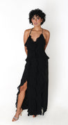 Aisha - negro - Cindel vestidos maxi, midi, mini, para toda ocasion, largos, de fiesta, de boda
