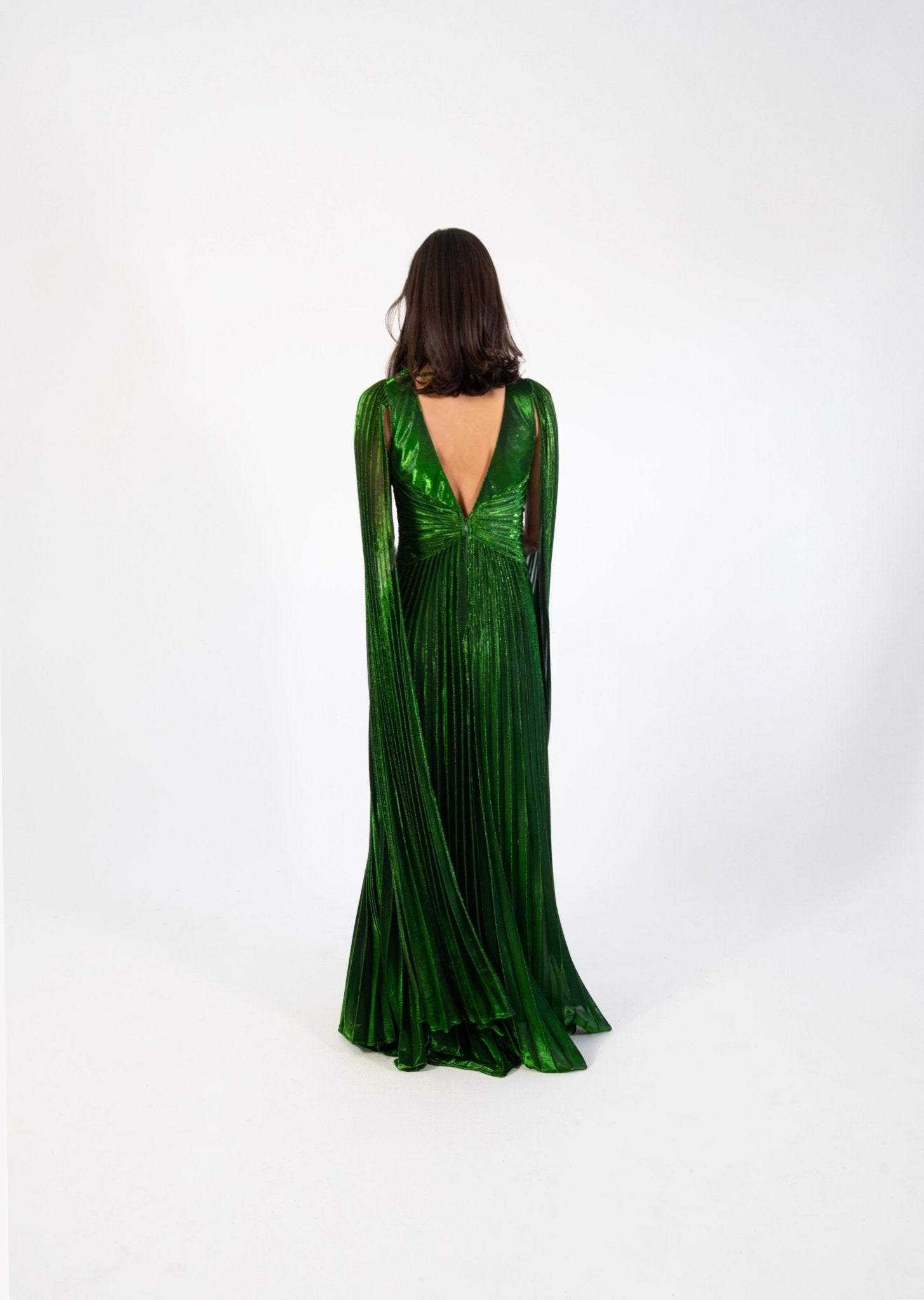 Alina - verde - Cindel vestidos maxi, midi, mini, para toda ocasion, largos, de fiesta, de boda