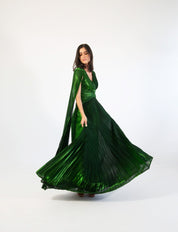 Alina - verde - Cindel vestidos maxi, midi, mini, para toda ocasion, largos, de fiesta, de boda