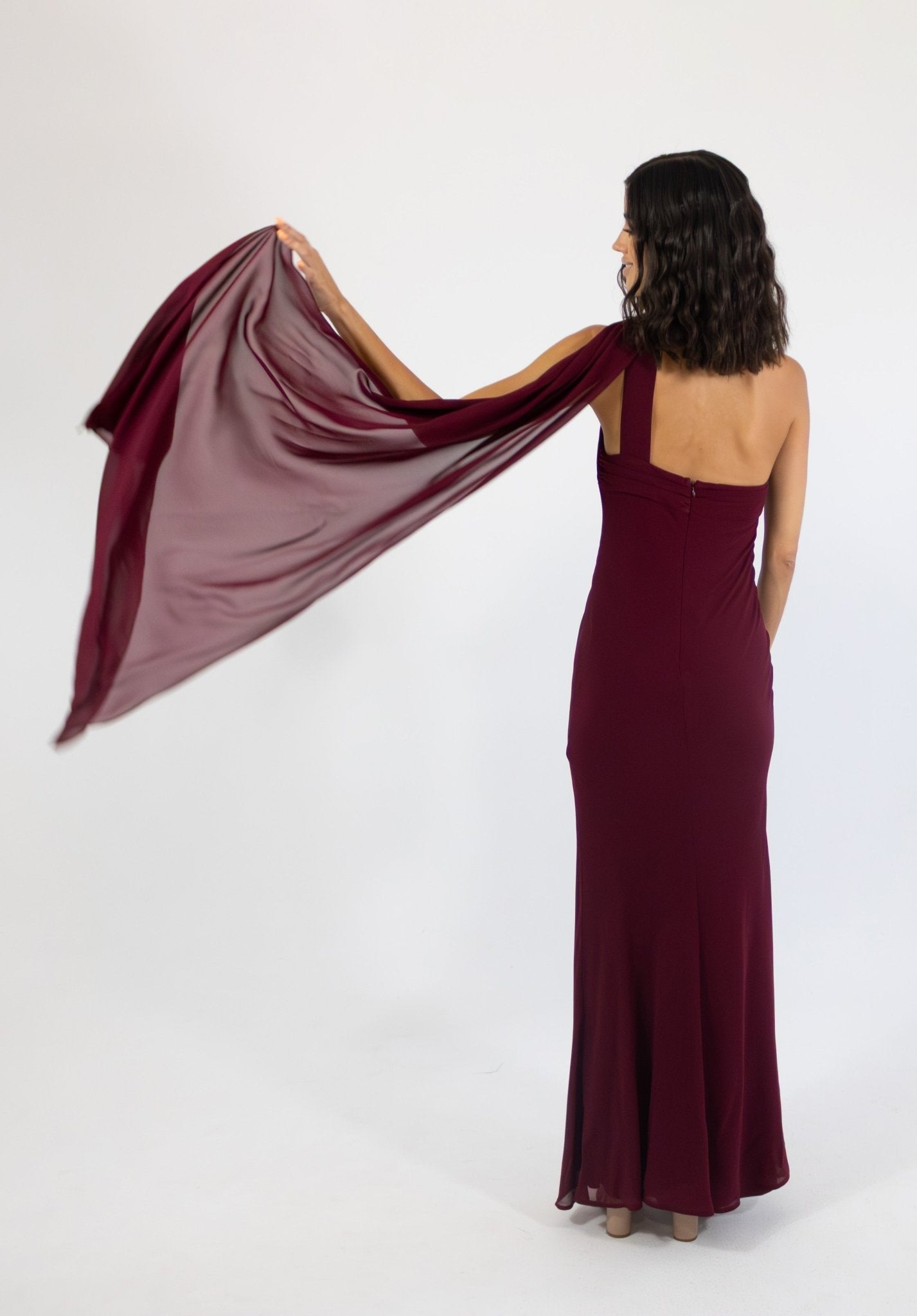 Allena - vino - Cindel vestidos maxi, midi, mini, para toda ocasion, largos, de fiesta, de boda