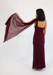 Allena - vino - Cindel vestidos maxi, midi, mini, para toda ocasion, largos, de fiesta, de boda