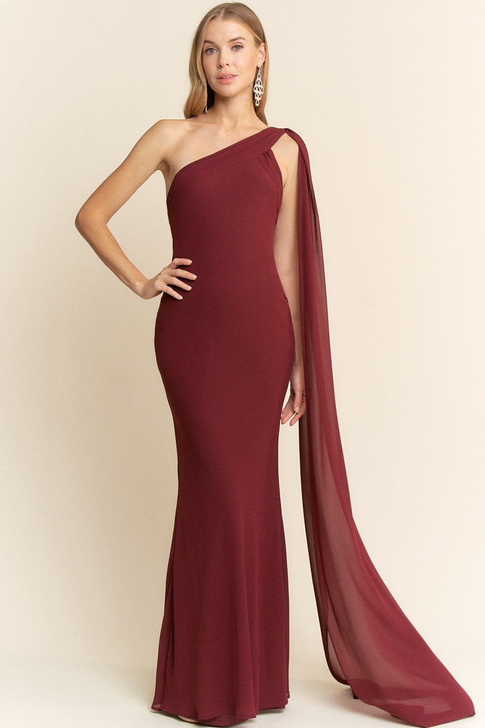 Allena - vino - Cindel vestidos maxi, midi, mini, para toda ocasion, largos, de fiesta, de boda