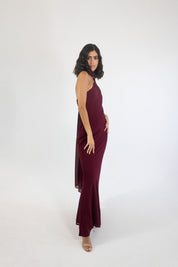 Allena - vino - Cindel vestidos maxi, midi, mini, para toda ocasion, largos, de fiesta, de boda