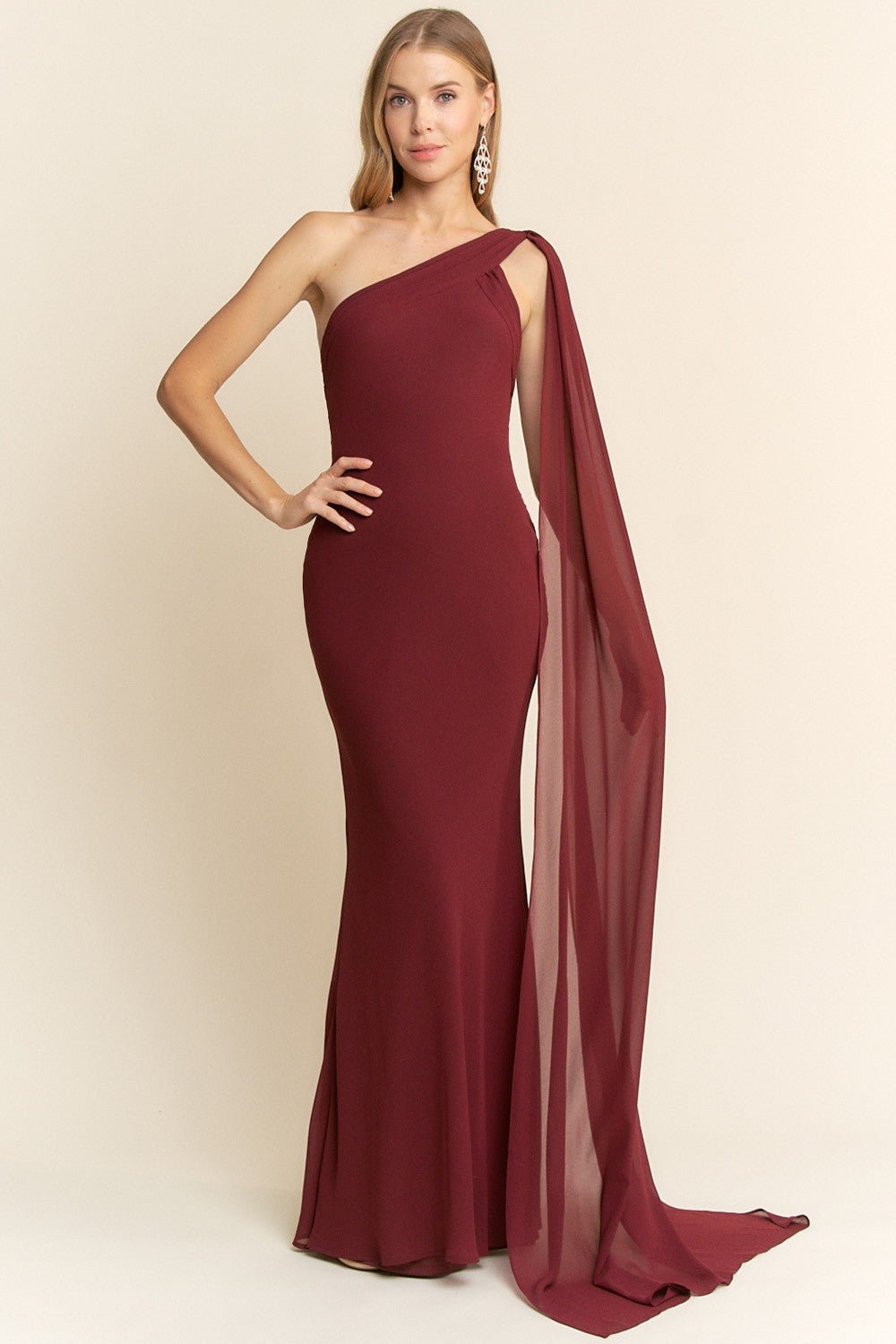 Allena - vino - Cindel vestidos maxi, midi, mini, para toda ocasion, largos, de fiesta, de boda