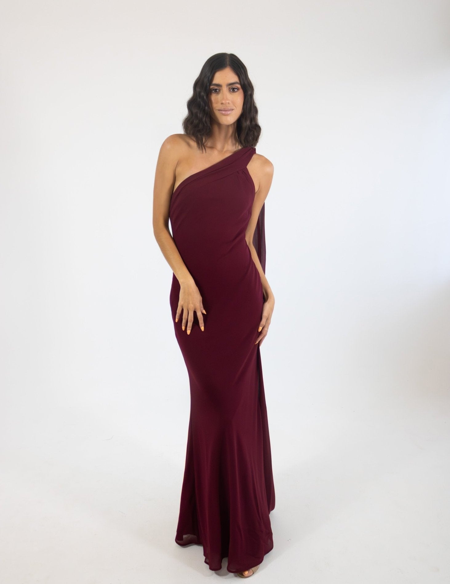 Allena - vino - Cindel vestidos maxi, midi, mini, para toda ocasion, largos, de fiesta, de boda