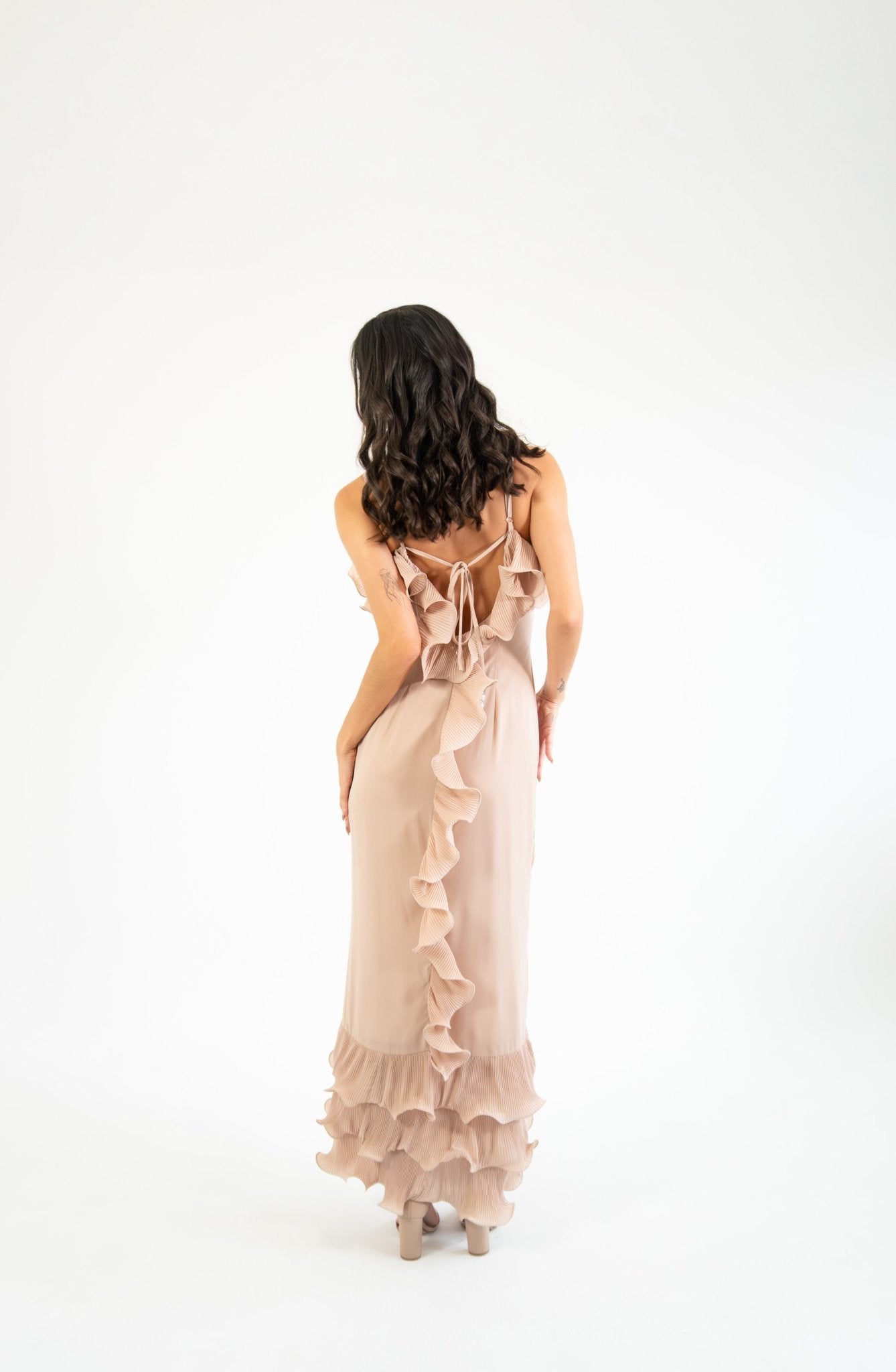 Ansel - nude - Cindel vestidos maxi, midi, mini, para toda ocasion, largos, de fiesta, de boda