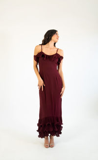 Ansel - rojo - Cindel vestidos maxi, midi, mini, para toda ocasion, largos, de fiesta, de boda