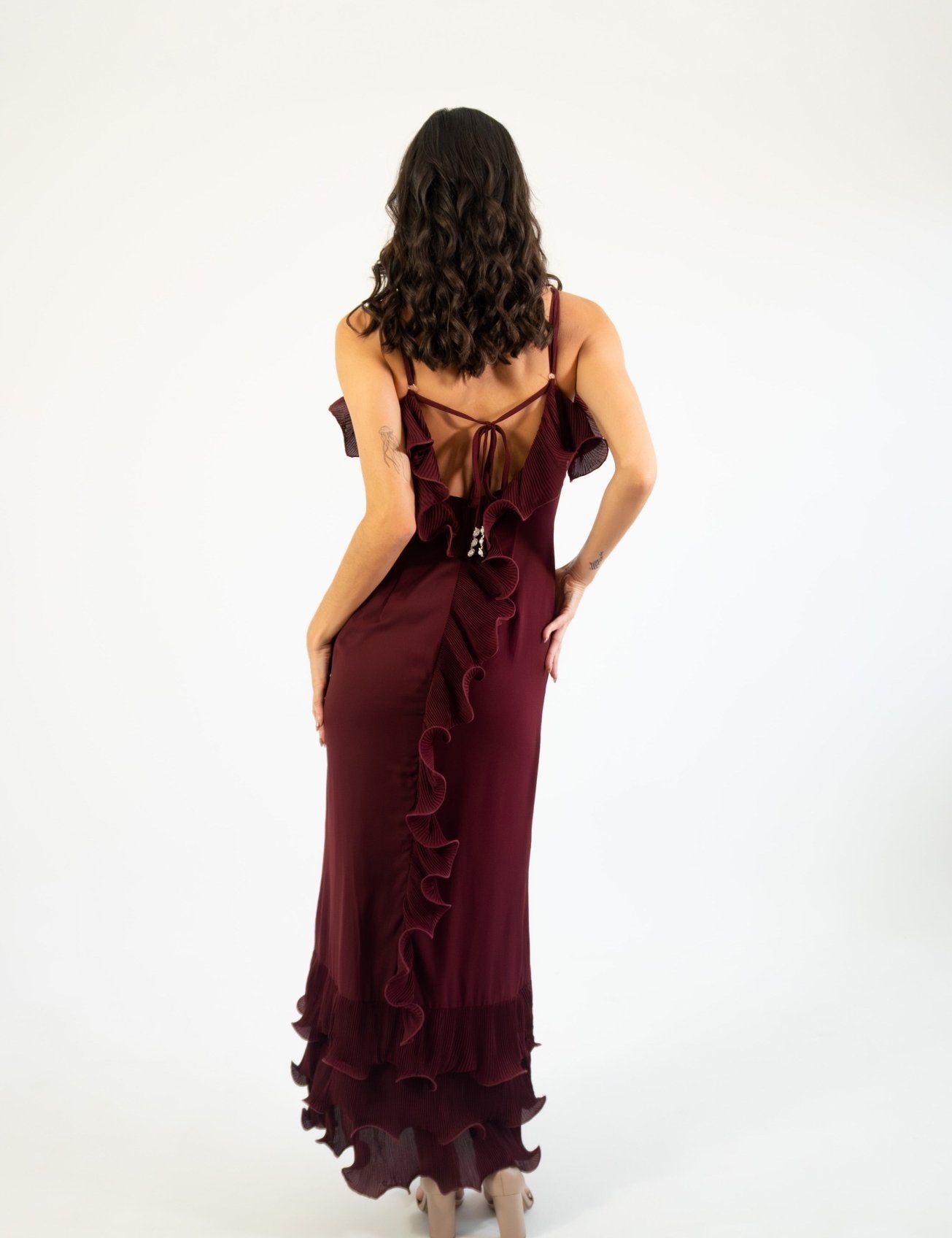 Ansel - rojo - Cindel vestidos maxi, midi, mini, para toda ocasion, largos, de fiesta, de boda