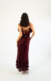 Ansel - rojo - Cindel vestidos maxi, midi, mini, para toda ocasion, largos, de fiesta, de boda