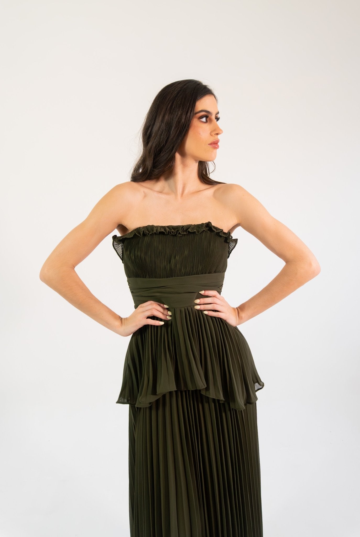 Anstel - verde - Cindel vestidos maxi, midi, mini, para toda ocasion, largos, de fiesta, de boda