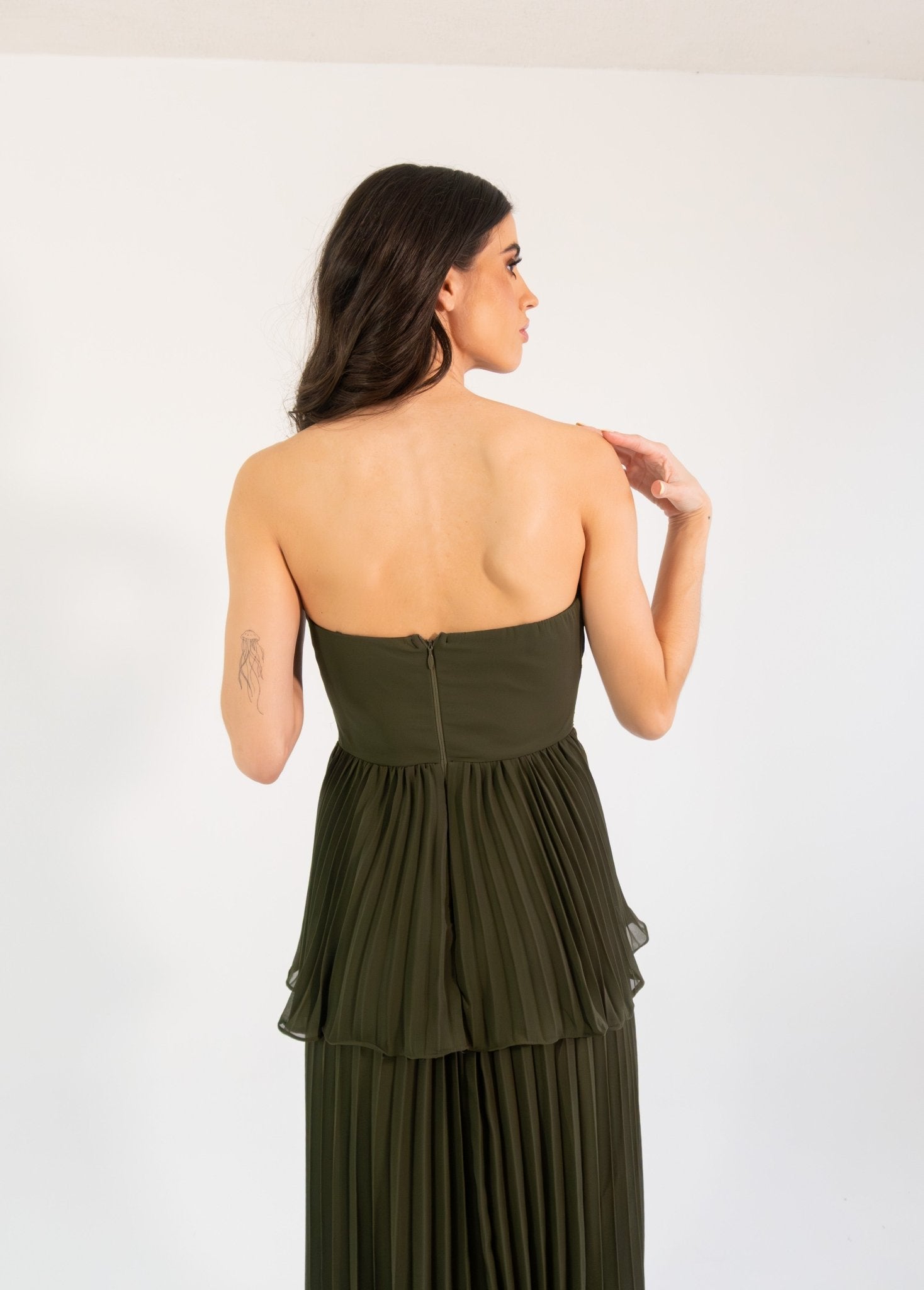 Anstel - verde - Cindel vestidos maxi, midi, mini, para toda ocasion, largos, de fiesta, de boda