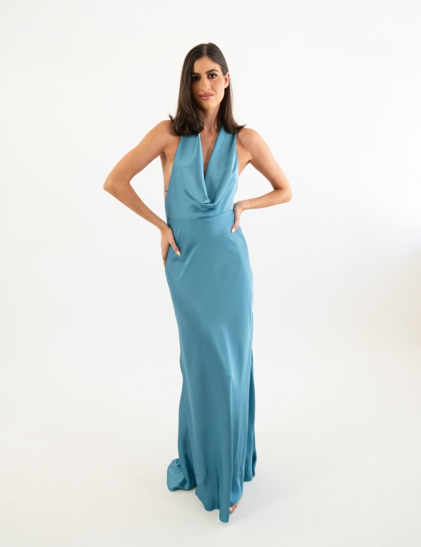 Armenia - azul claro - Cindel vestidos maxi, midi, mini, para toda ocasion, largos, de fiesta, de boda