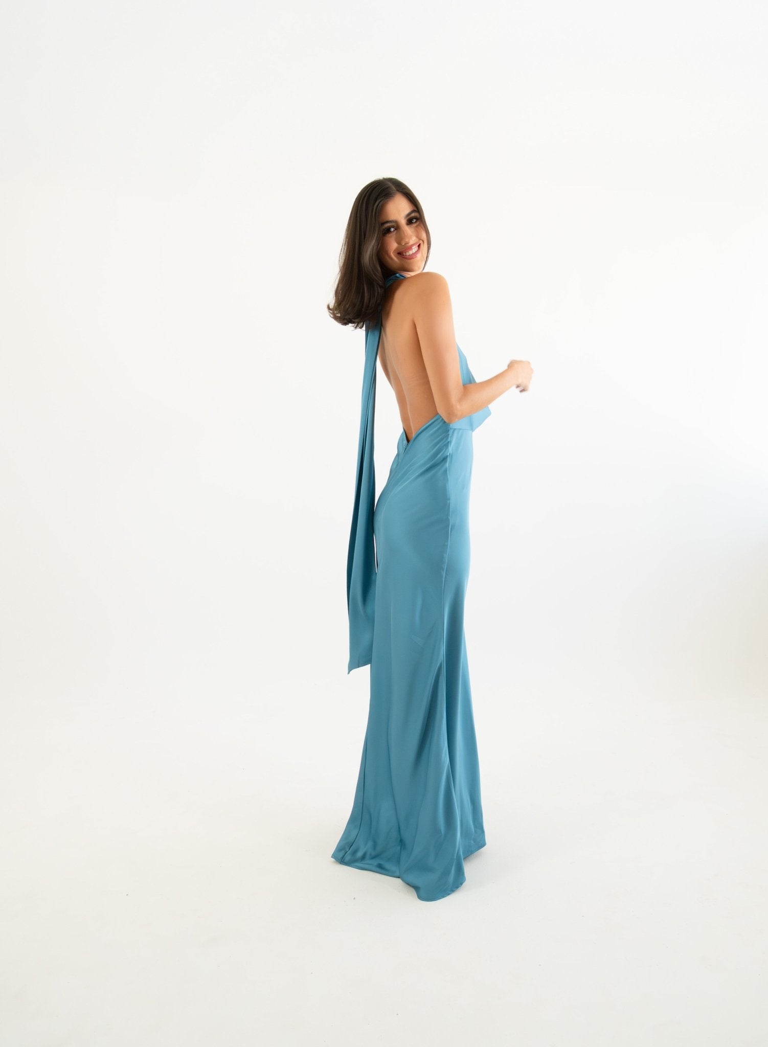 Armenia - azul claro - Cindel vestidos maxi, midi, mini, para toda ocasion, largos, de fiesta, de boda