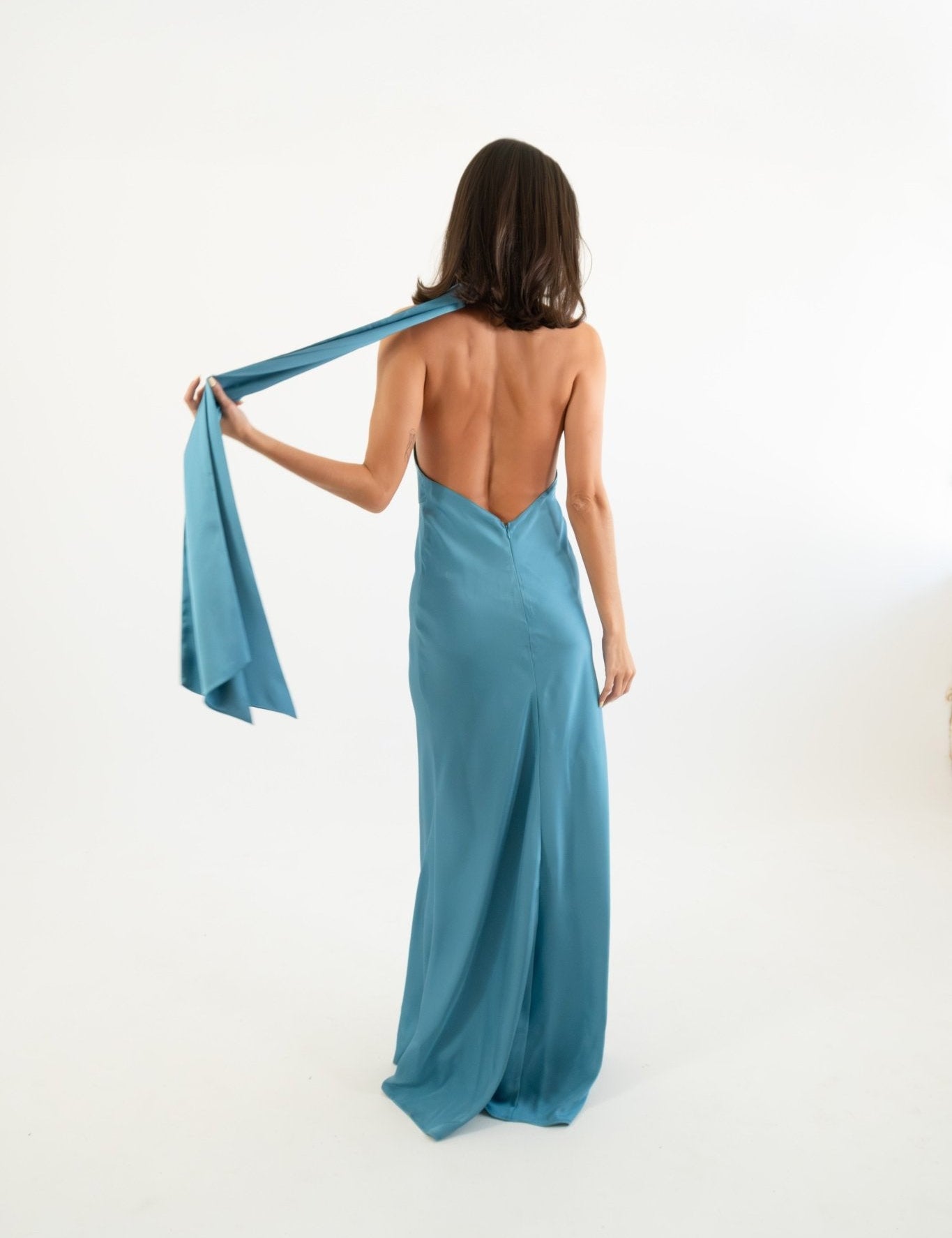 Armenia - azul claro - Cindel vestidos maxi, midi, mini, para toda ocasion, largos, de fiesta, de boda