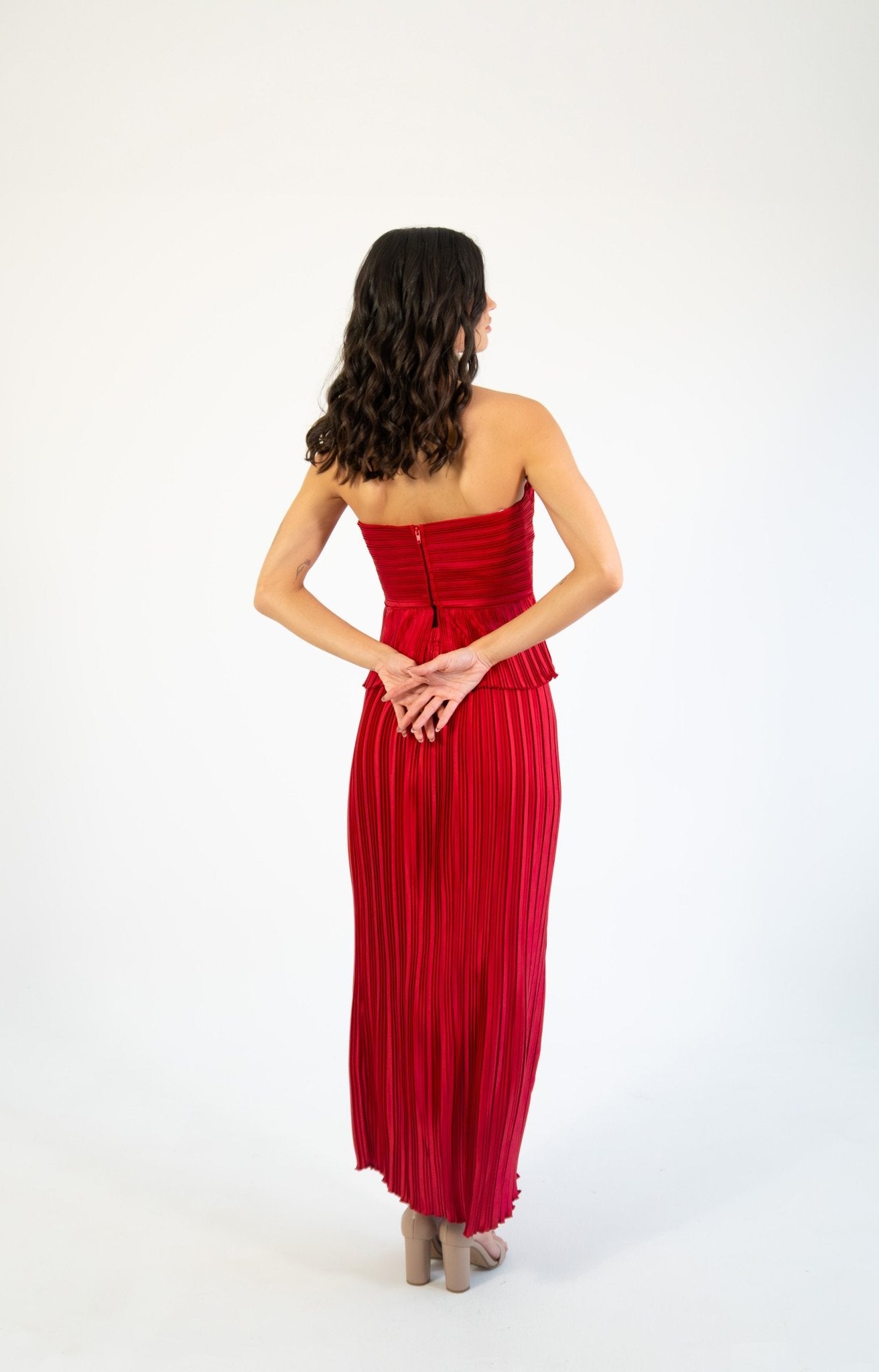 Casipian - rojo - Cindel vestidos maxi, midi, mini, para toda ocasion, largos, de fiesta, de boda