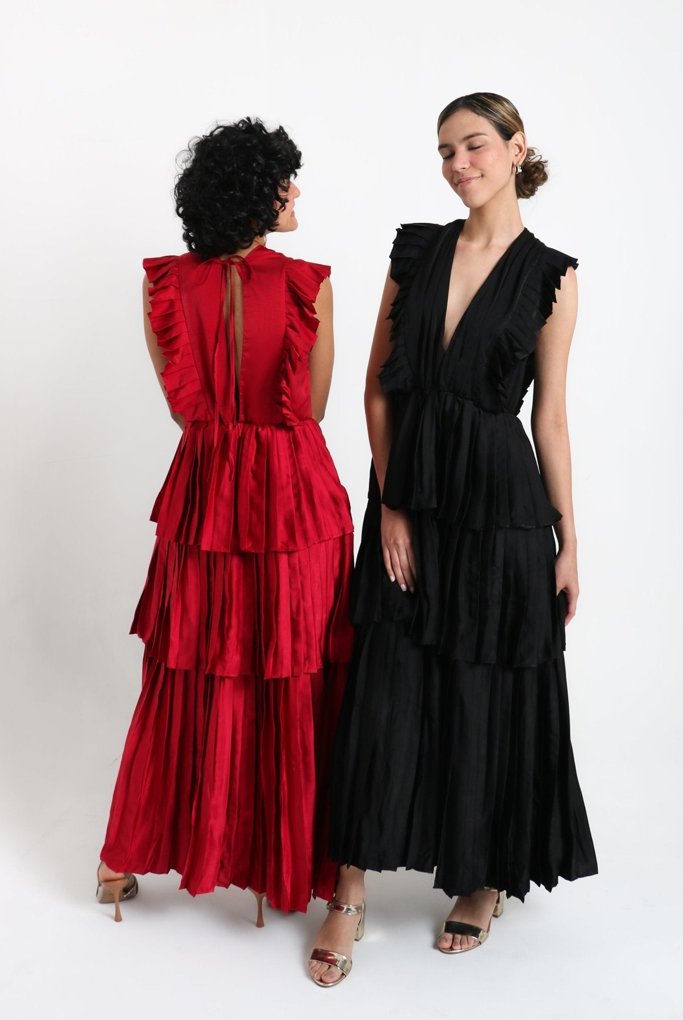 Diora - rojo - Cindel vestidos maxi, midi, mini, para toda ocasion, largos, de fiesta, de boda