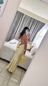 Elga - amarillo - Cindel vestidos maxi, midi, mini, para toda ocasion, largos, de fiesta, de boda