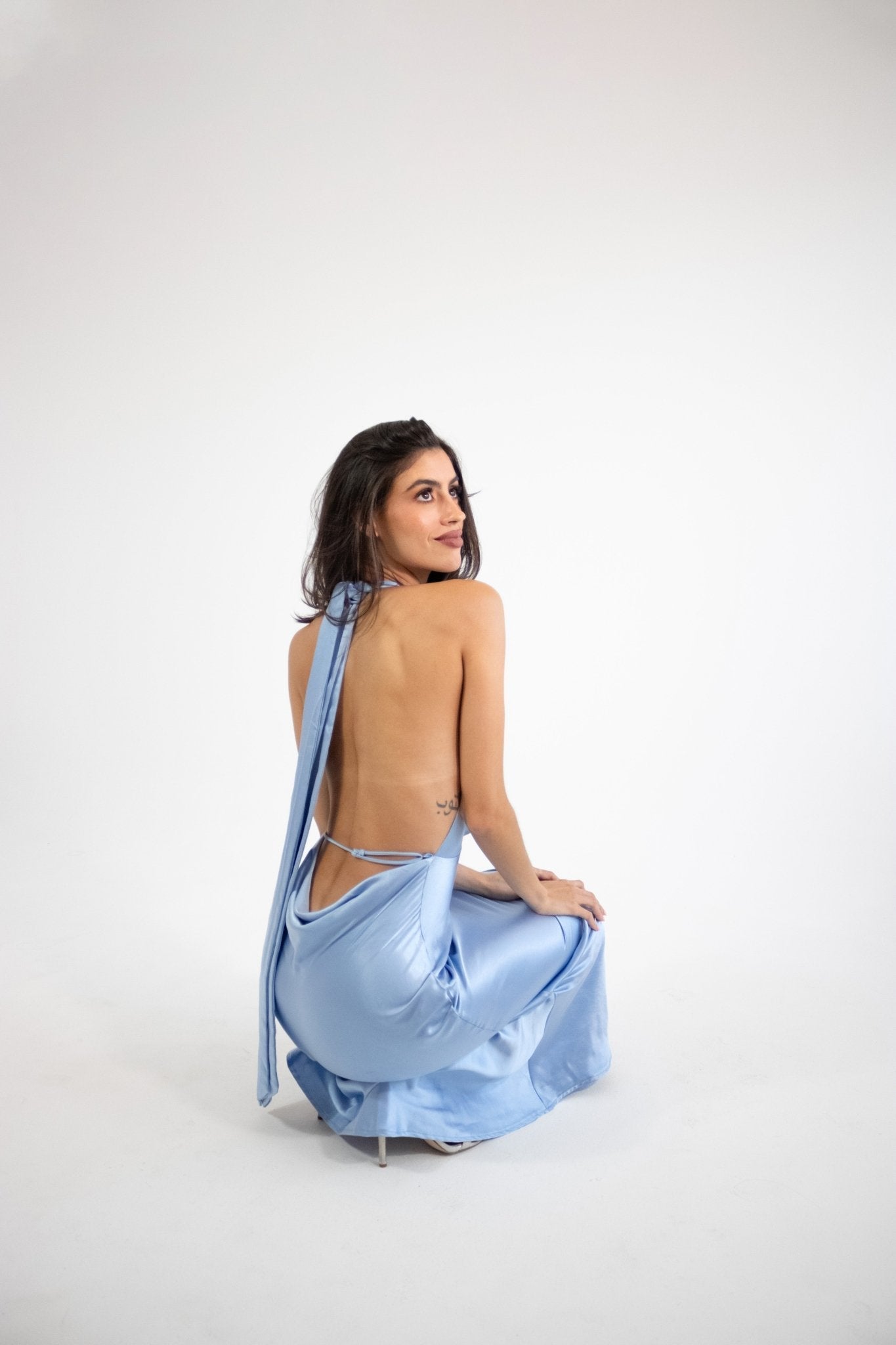 Elga - azul - Cindel vestidos maxi, midi, mini, para toda ocasion, largos, de fiesta, de boda