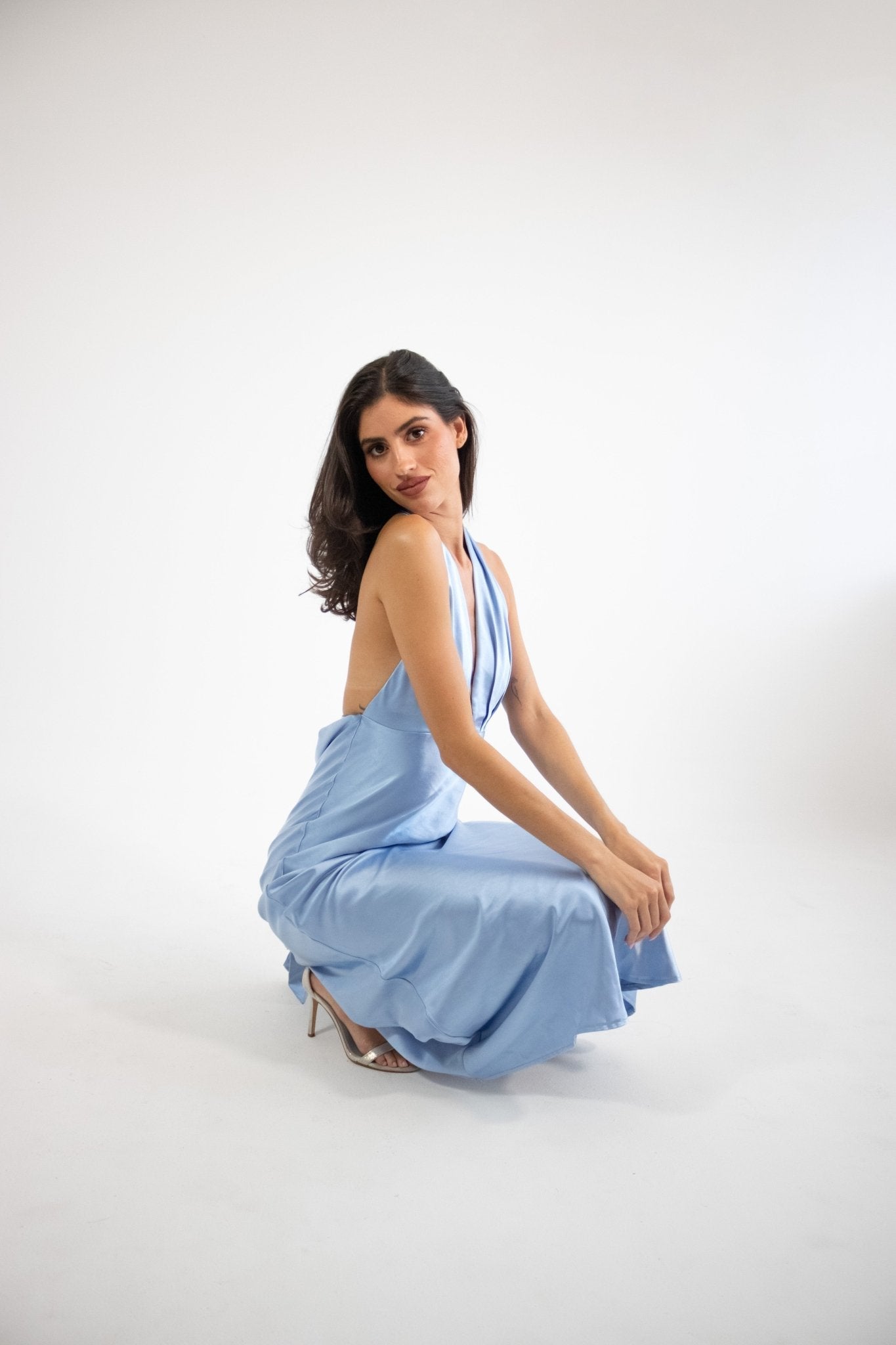 Elga - azul - Cindel vestidos maxi, midi, mini, para toda ocasion, largos, de fiesta, de boda