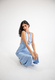 Elga - azul - Cindel vestidos maxi, midi, mini, para toda ocasion, largos, de fiesta, de boda