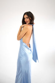 Elga - azul - Cindel vestidos maxi, midi, mini, para toda ocasion, largos, de fiesta, de boda