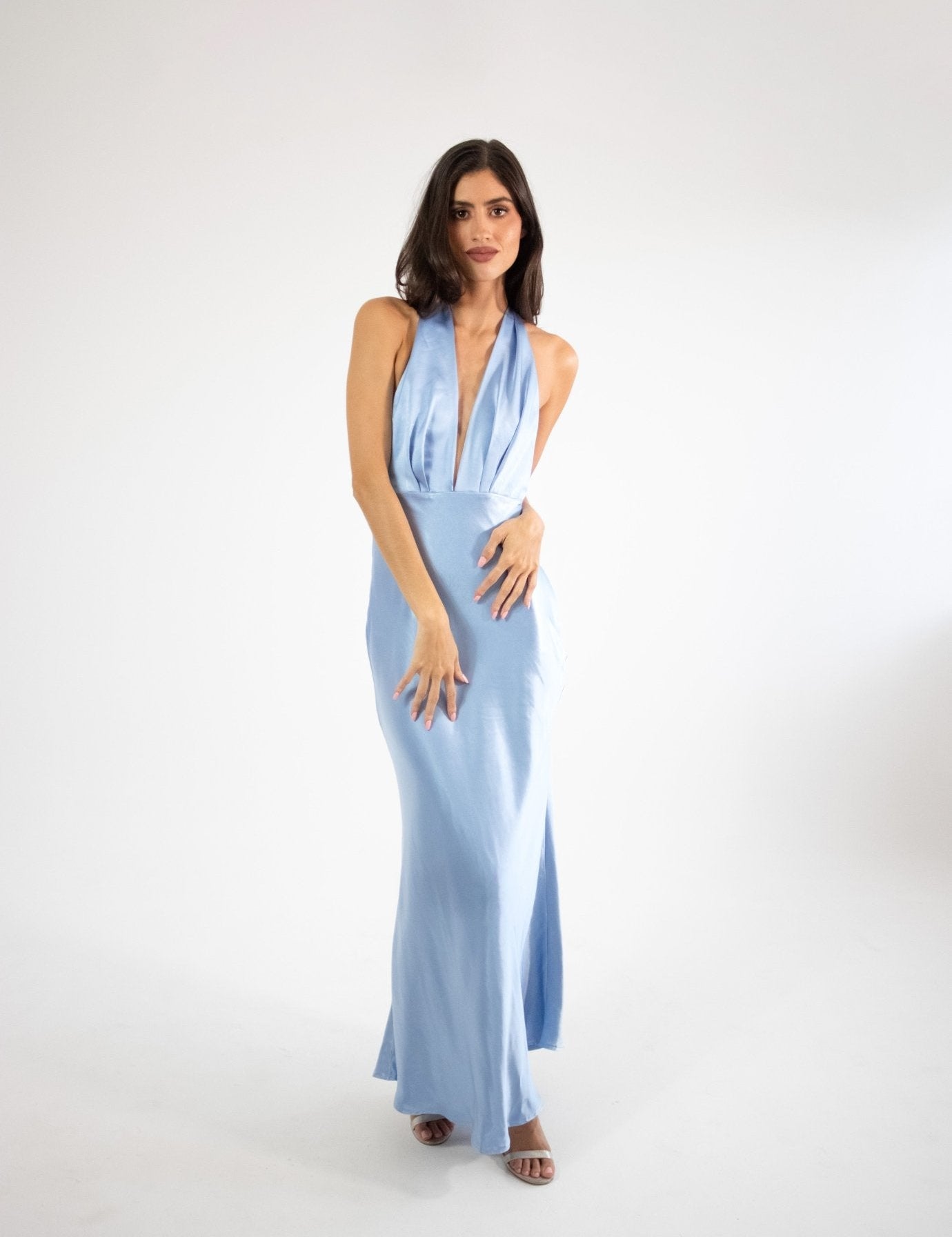 Elga - azul - Cindel vestidos maxi, midi, mini, para toda ocasion, largos, de fiesta, de boda