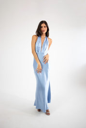 Elga - azul - Cindel vestidos maxi, midi, mini, para toda ocasion, largos, de fiesta, de boda