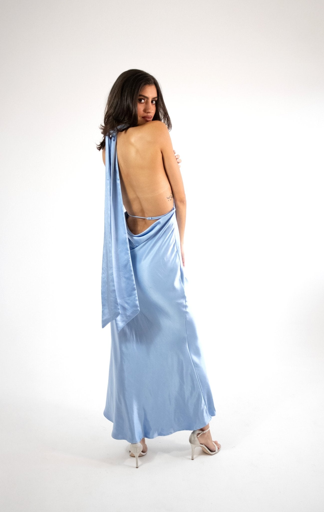 Elga - azul - Cindel vestidos maxi, midi, mini, para toda ocasion, largos, de fiesta, de boda