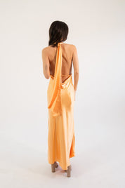 Elga - naranja - Cindel vestidos maxi, midi, mini, para toda ocasion, largos, de fiesta, de boda