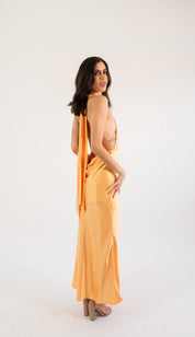Elga - naranja - Cindel vestidos maxi, midi, mini, para toda ocasion, largos, de fiesta, de boda