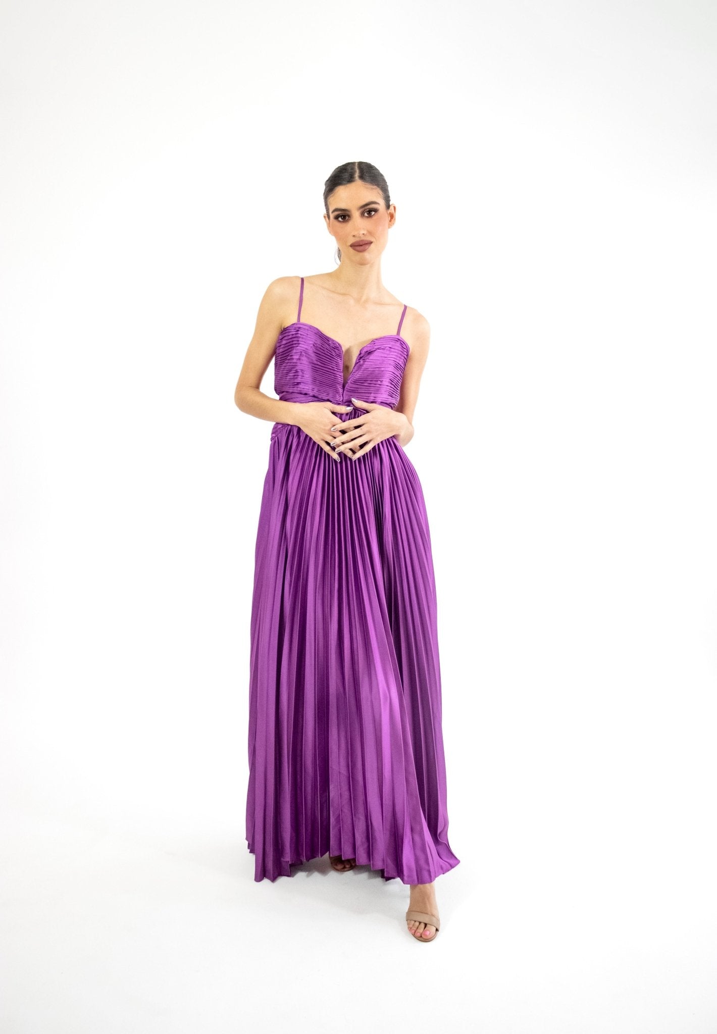 Eloisa - morado - Cindel vestidos maxi, midi, mini, para toda ocasion, largos, de fiesta, de boda