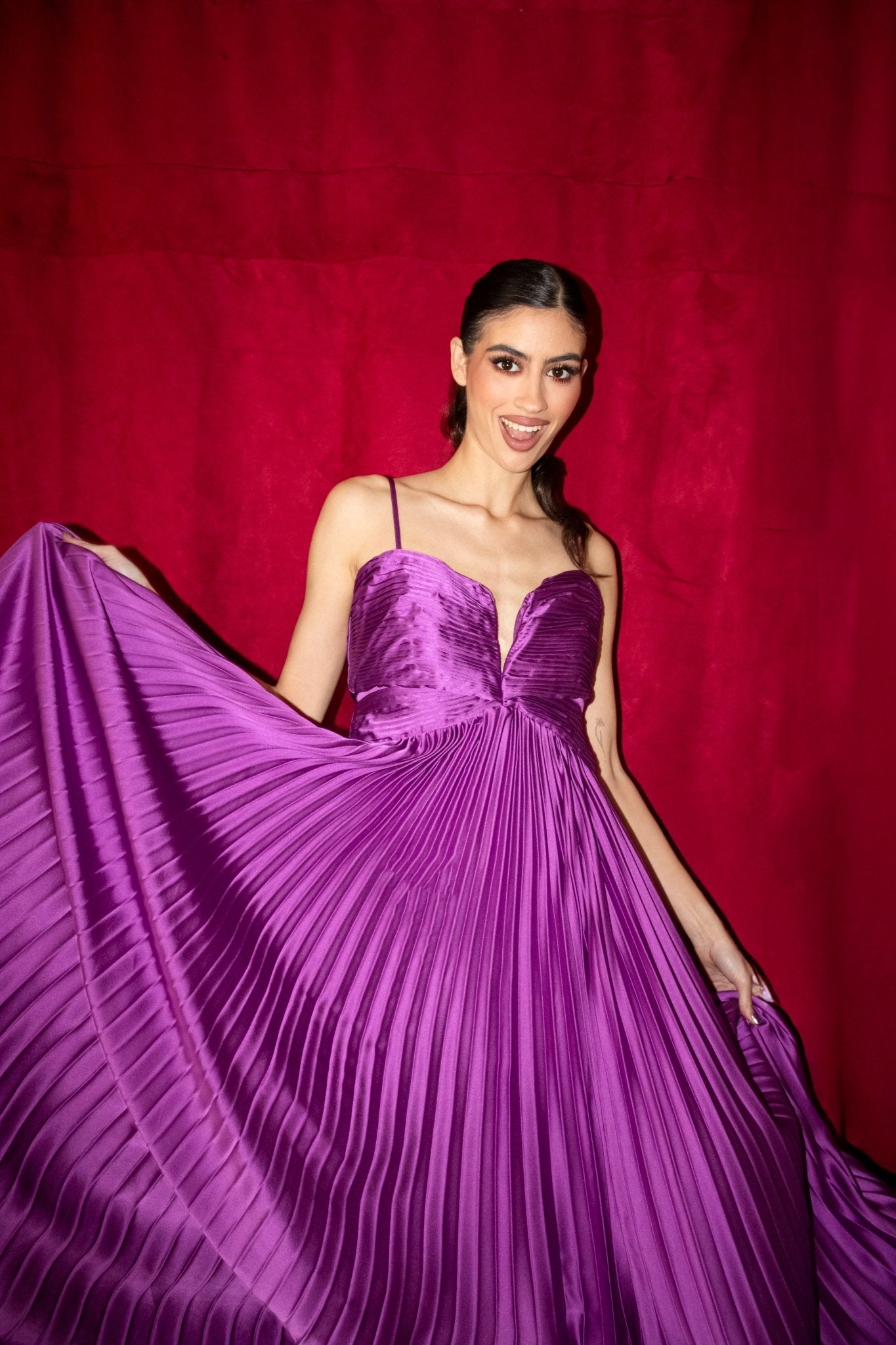 Eloisa - morado - Cindel vestidos maxi, midi, mini, para toda ocasion, largos, de fiesta, de boda