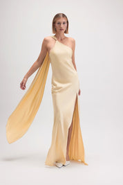 Emiliana - amarillo - Cindel vestidos maxi, midi, mini, para toda ocasion, largos, de fiesta, de boda