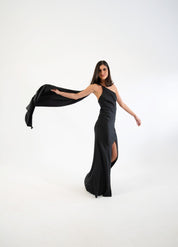 Emiliana - negro - Cindel vestidos maxi, midi, mini, para toda ocasion, largos, de fiesta, de boda