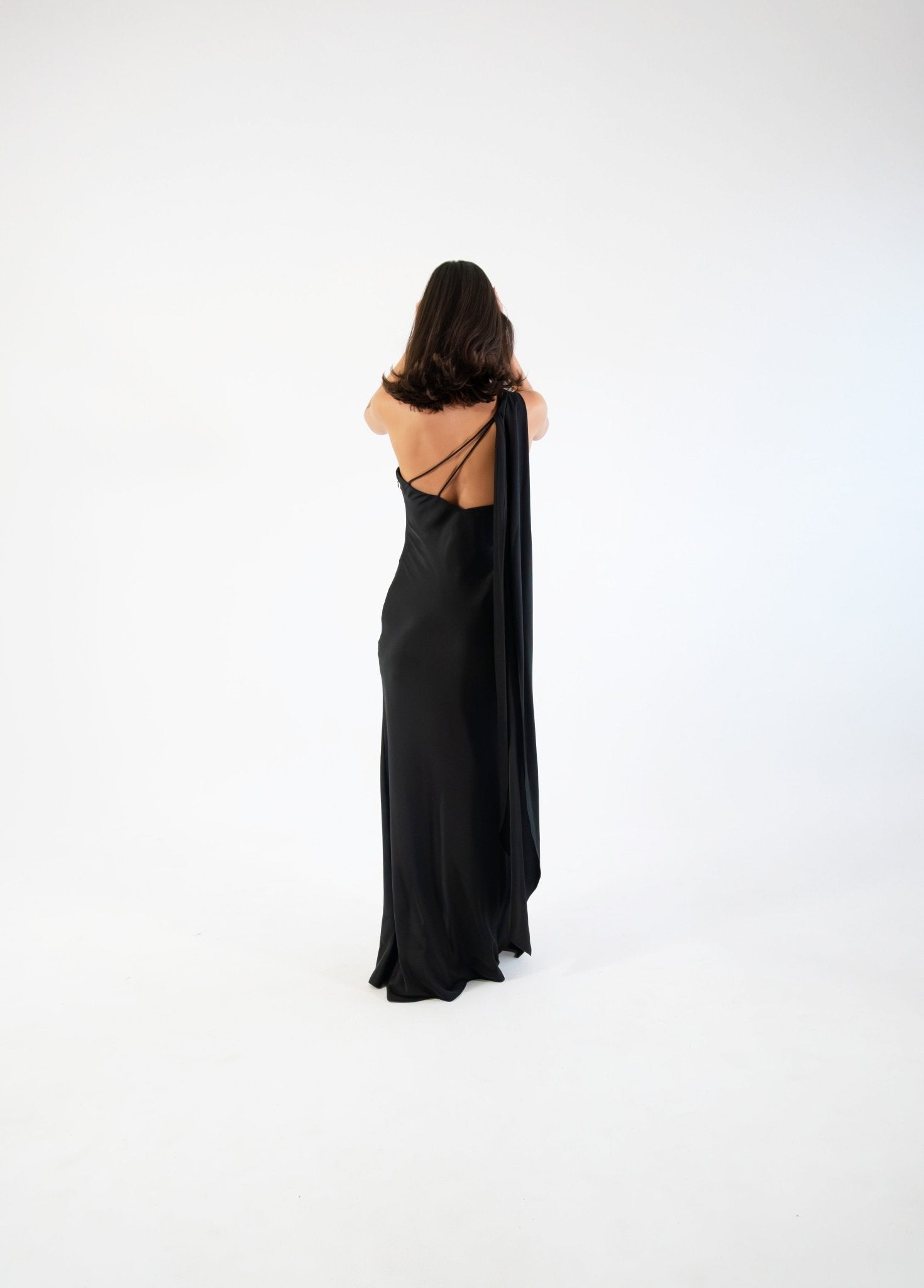 Emiliana - negro - Cindel vestidos maxi, midi, mini, para toda ocasion, largos, de fiesta, de boda