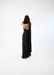 Emiliana - negro - Cindel vestidos maxi, midi, mini, para toda ocasion, largos, de fiesta, de boda