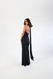 Emiliana - negro - Cindel vestidos maxi, midi, mini, para toda ocasion, largos, de fiesta, de boda