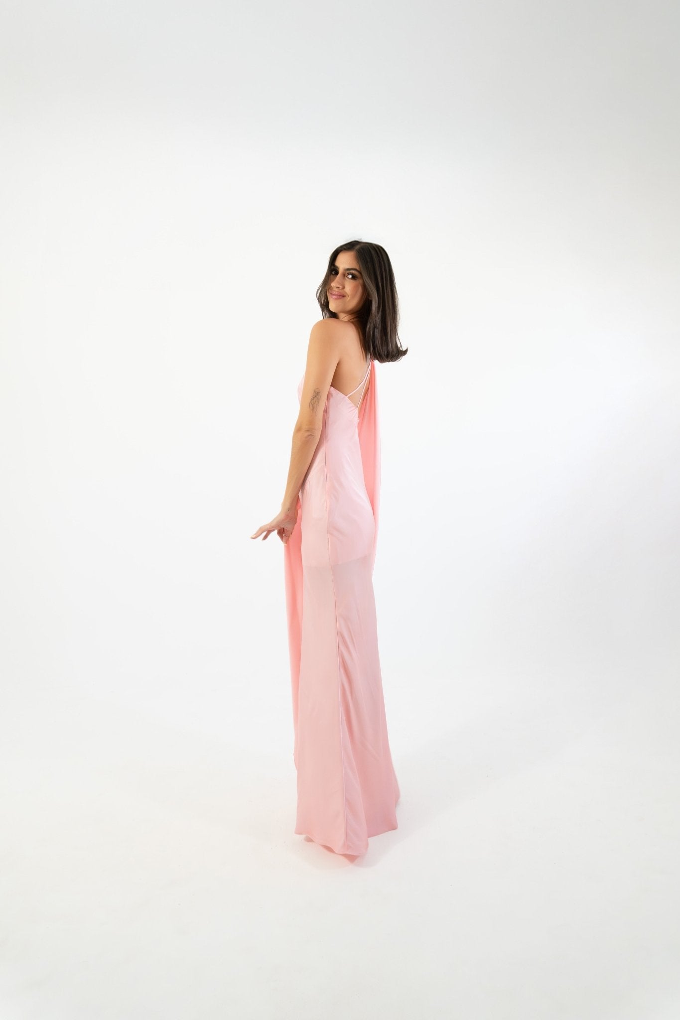 Emiliana - rosa - Cindel vestidos maxi, midi, mini, para toda ocasion, largos, de fiesta, de boda