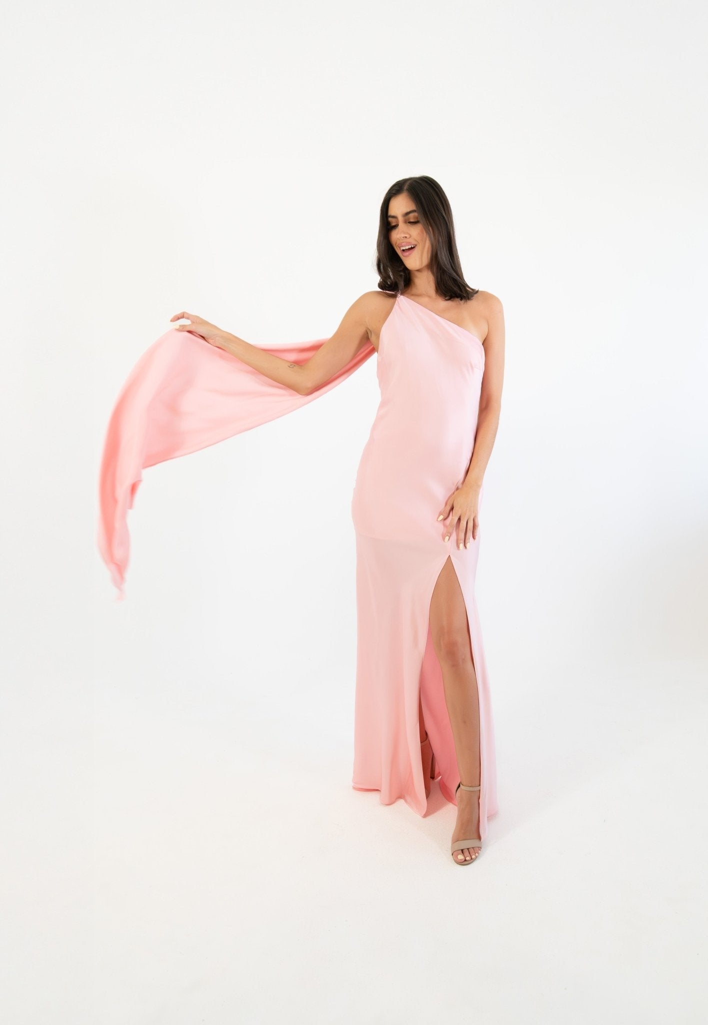 Emiliana - rosa - Cindel vestidos maxi, midi, mini, para toda ocasion, largos, de fiesta, de boda