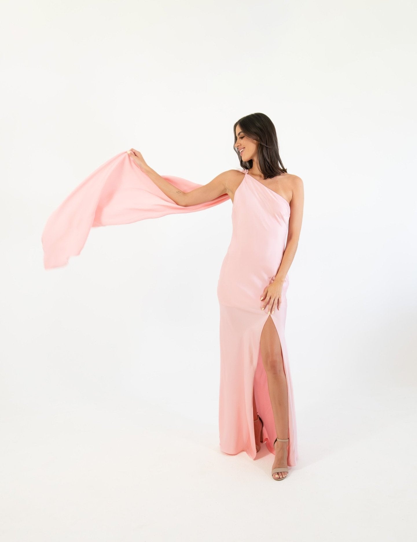 Emiliana - rosa - Cindel vestidos maxi, midi, mini, para toda ocasion, largos, de fiesta, de boda