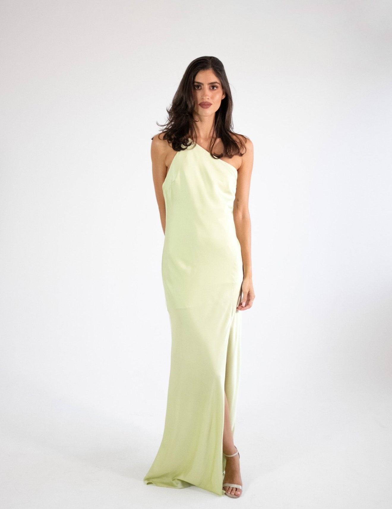 Emiliana - sage - Cindel vestidos maxi, midi, mini, para toda ocasion, largos, de fiesta, de boda