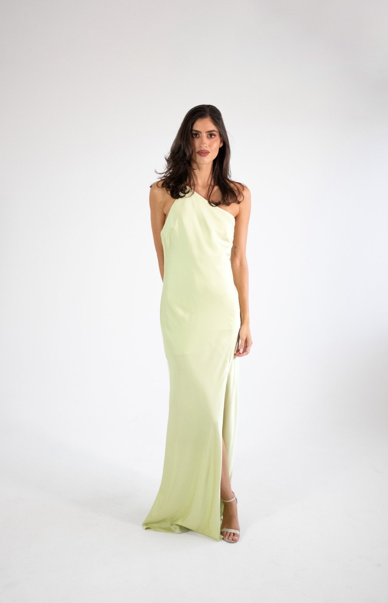 Emiliana - sage - Cindel vestidos maxi, midi, mini, para toda ocasion, largos, de fiesta, de boda