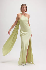 Emiliana - sage - Cindel vestidos maxi, midi, mini, para toda ocasion, largos, de fiesta, de boda